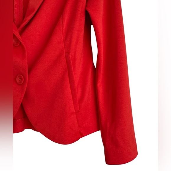 Metaphor Bright Coral 2-Button Blazer w/ Peplum Back Women’s Casual Jacket Sm - Picture 8 of 10